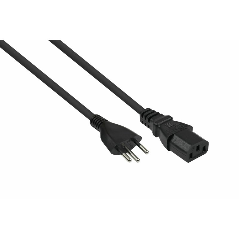 Kabelmeister SK6030-S018 power cable Black 1.8 m Power plug type J IEC C13