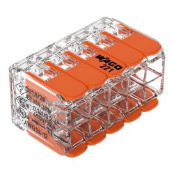 Wago 221-420 terminal block Transparent