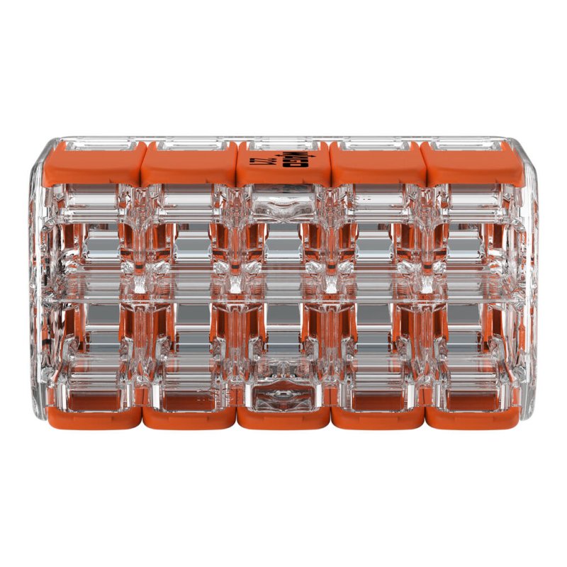 WAGO 221-420 Verbindungsklemme m.Hebeln max.4qmm 10-Leiter transparent