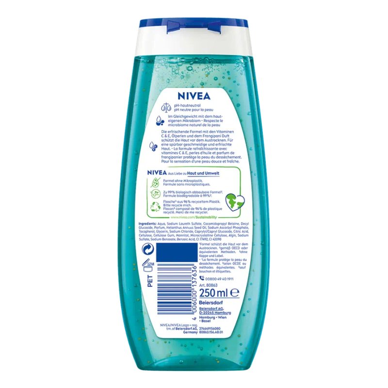 NIVEA Frangipani & Oil Shower Gel 250ml