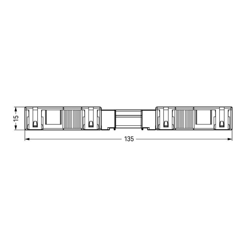 WAGO 770-113 Stecker,mit Zugentlastungsgehuse, 3-polig,schwarz