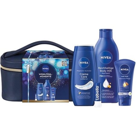 Nivea Men Gift Set with Fresh Ocean Deodorant 150ml, Energy Shower Gel 250ml, and Cream 75ml - Christmas Socks Included