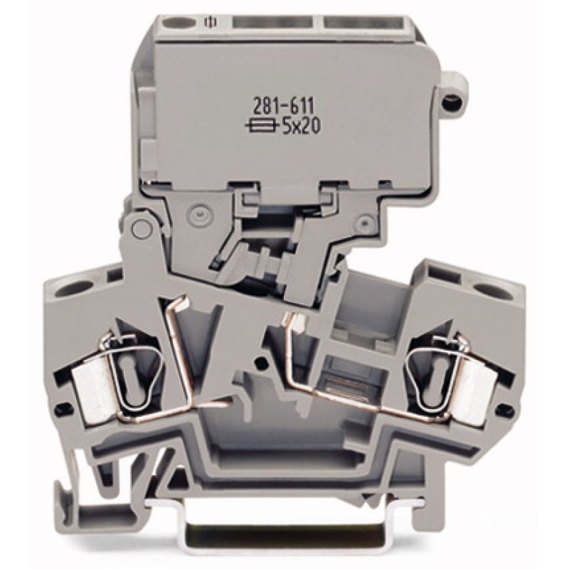 Wago 281-611 bornier 2P Gris