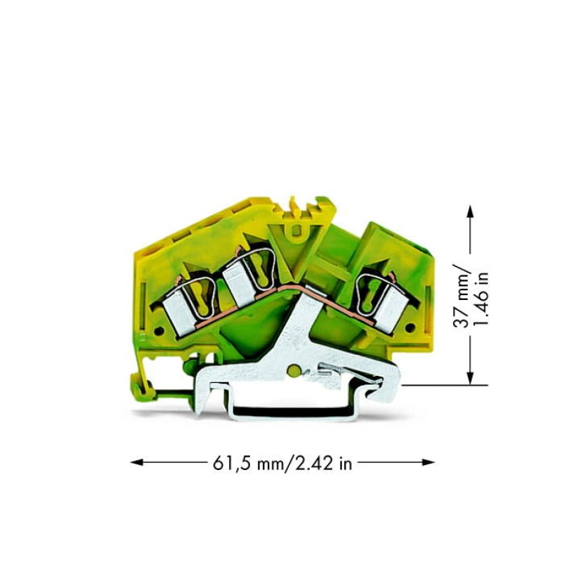 Wago 281-637 terminal block Green, Yellow