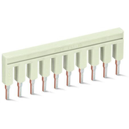 WAGO 2002-410 Brcker,10-fach,isoliert,lichtgrau