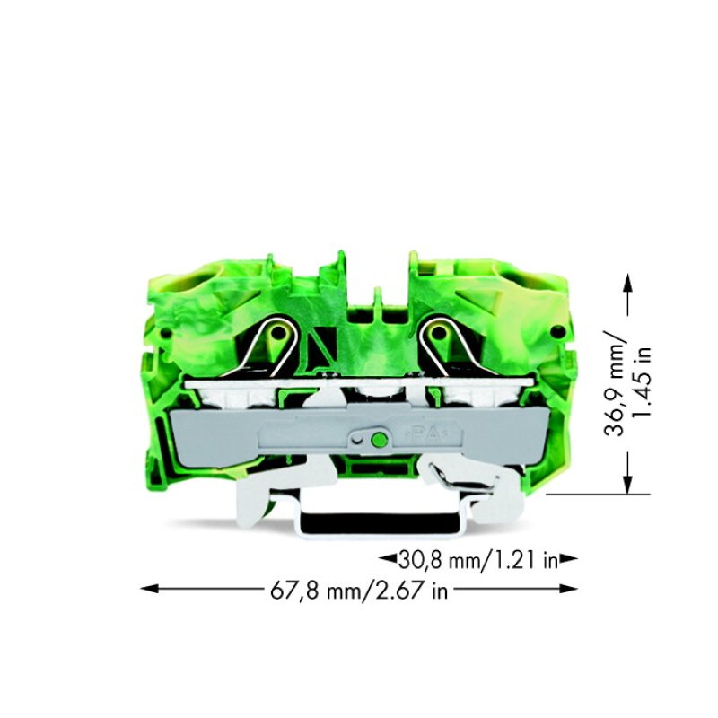 Wago 2010-1207 bornier Vert