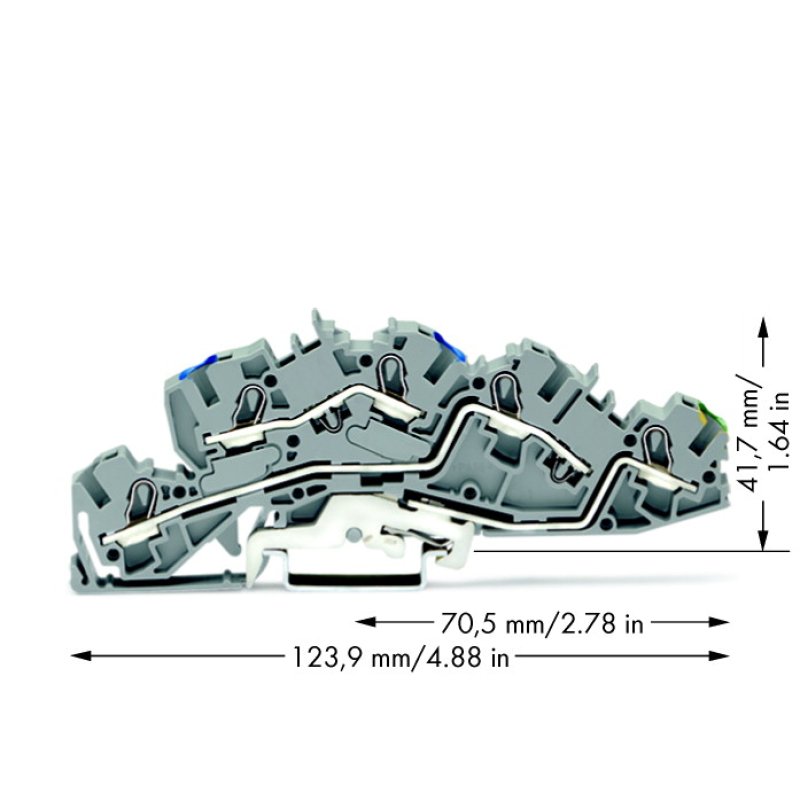 Wago 2005-7646 terminal block Grey