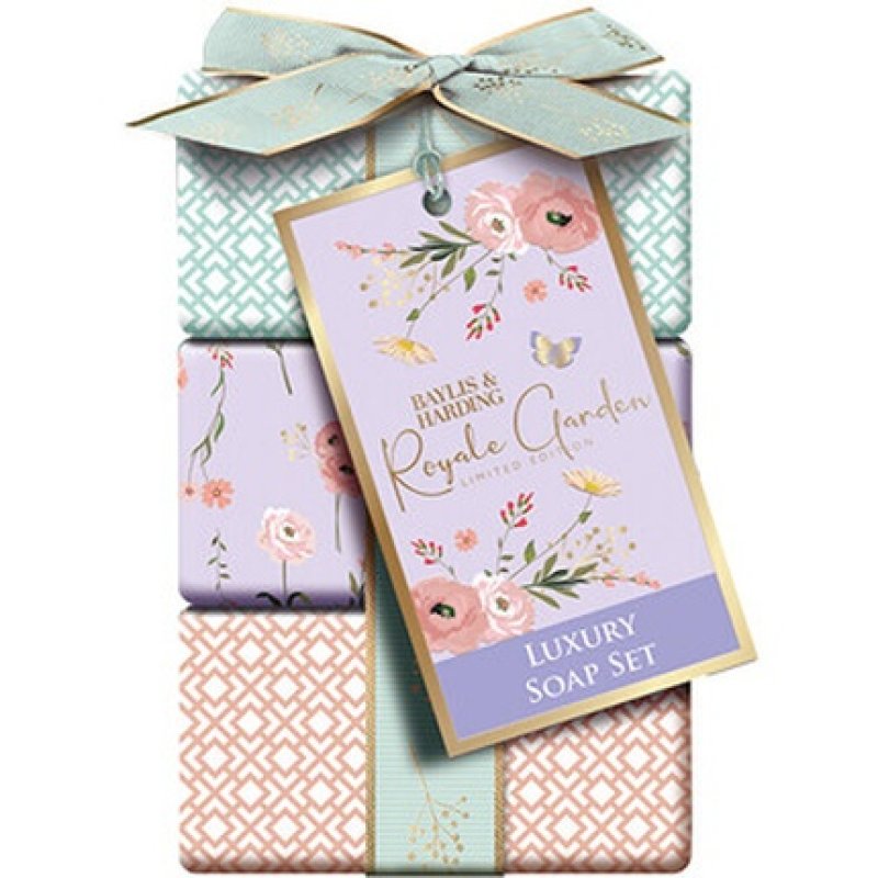 Baylis & Harding Luxury Soap Set Lavender & Rosehip Tea
