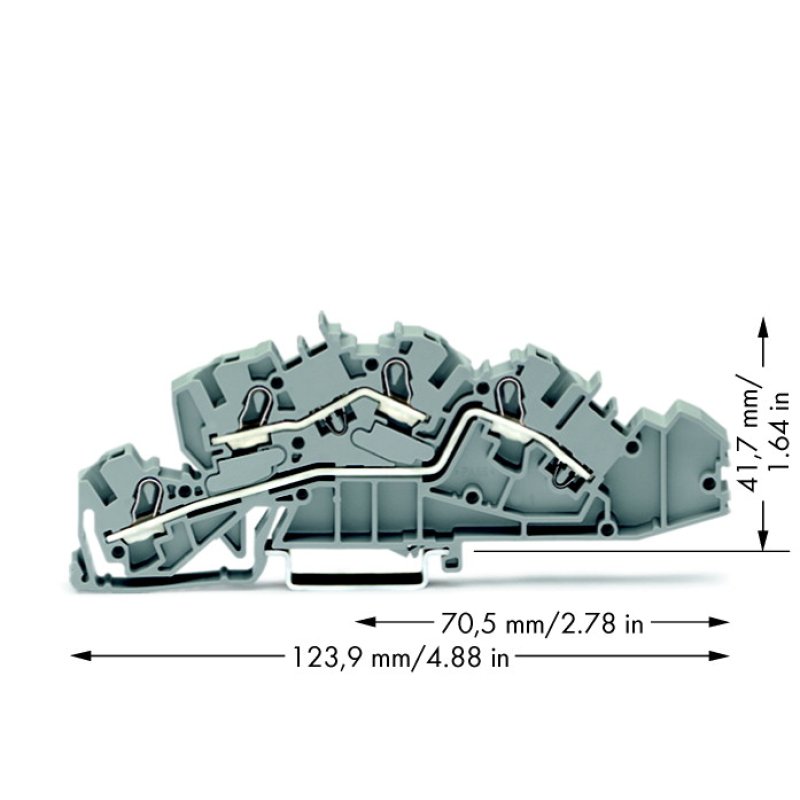Wago 2005-7642 terminal block Grey