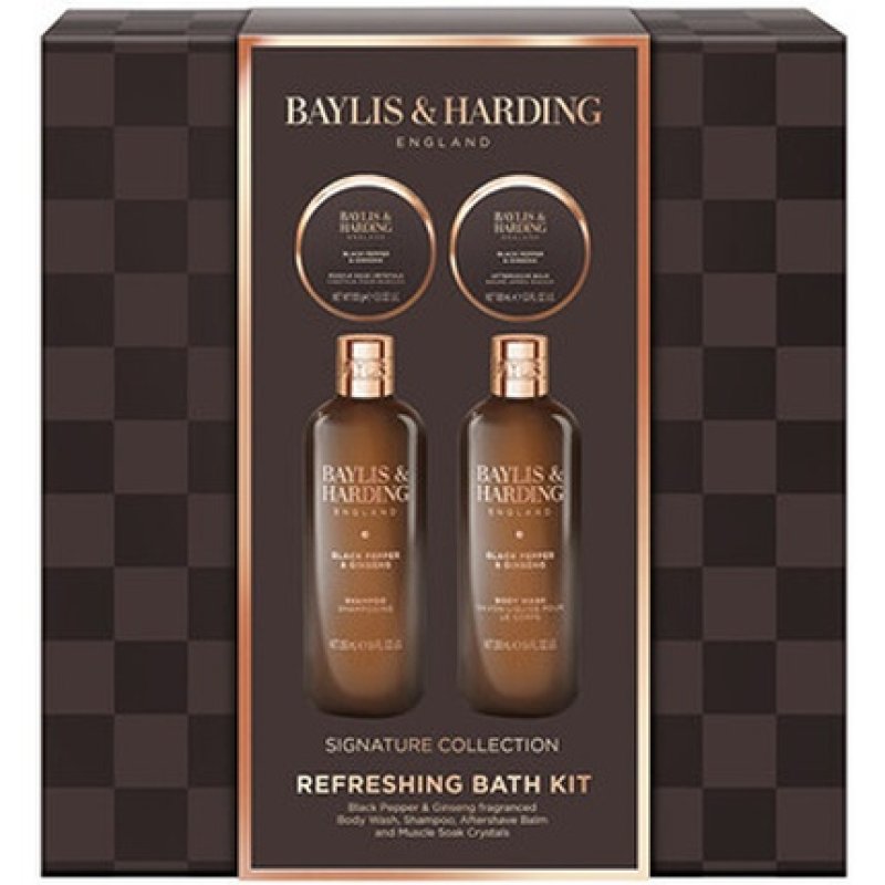 Baylis & Harding Refreshing Bath Kit with Black Pepper and Ginseng