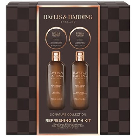 Baylis & Harding Refreshing Bath Kit with Black Pepper and Ginseng