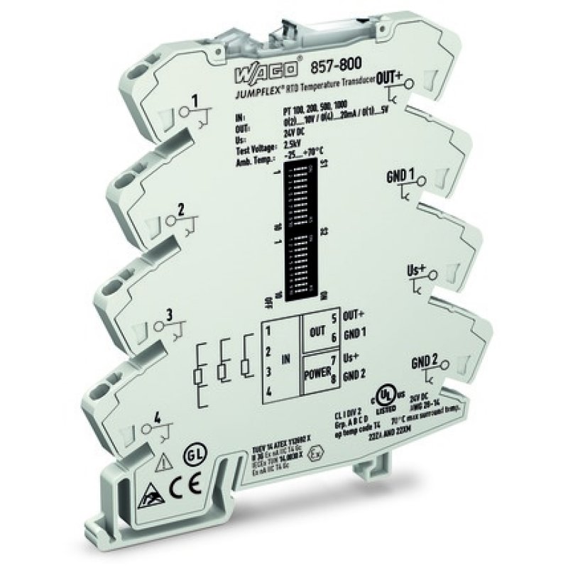 WAGO 857-800 Temperaturmessumformer fr RTD-Sensoren