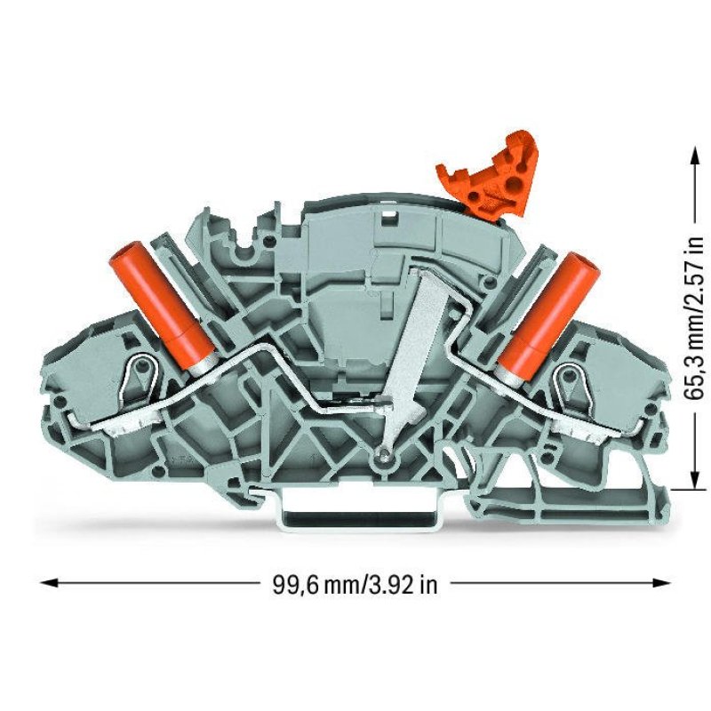 WAGO 2007-8821 2-Leiter-Trenn-und Messklemme,z. B. fr Stromwandlerschaltu