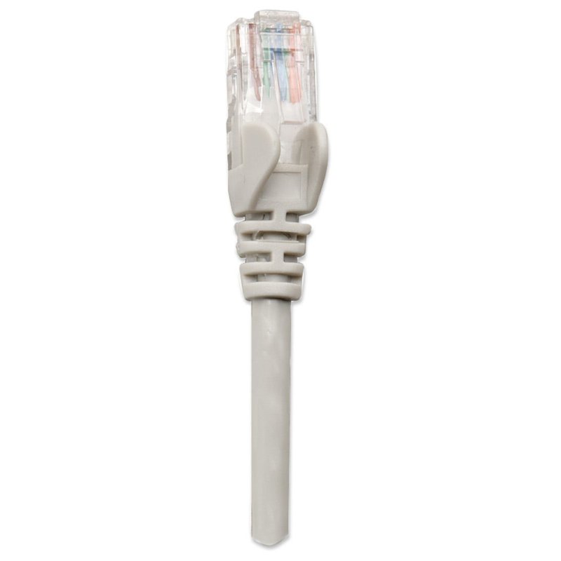 Intellinet Network Patch Cable, Cat6, 1.5m, Grey, CCA, U/UTP, PVC, RJ45, Gold Plated Contacts, Snagless, Booted,