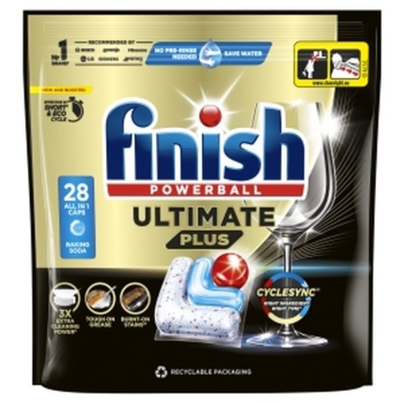 Finish Quantum Ultimate Plus Dishwasher Detergent 28 Tablets