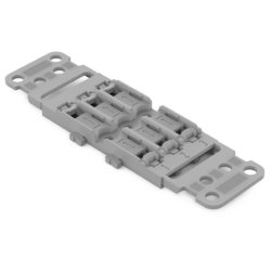 WAGO 221-2503 Befestigungsadapter mit Zugentlastung, 3-fach