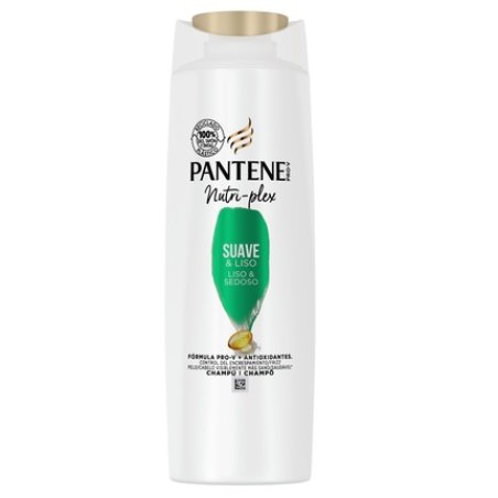 Pantene Smooth & Silky Shampoo Nutri Pro V for Frizzy Hair 600ml