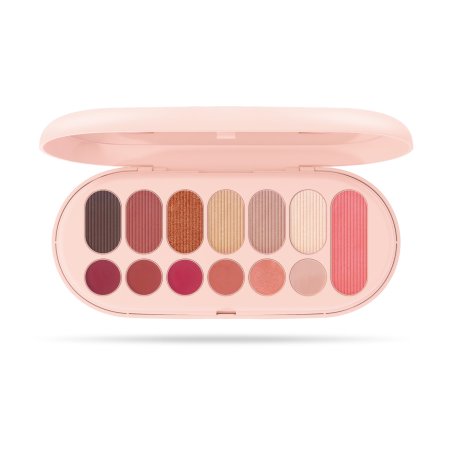 Pupa Make My Day Pocket Blush, Lipstick, Gloss and Eyeshadow Palette 13 Pieces Light Pink