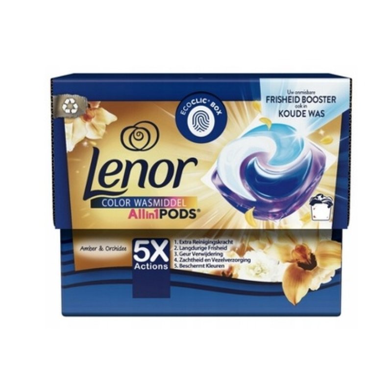Lenor Laundry Detergent Capsules Vanilla Mimosa Blossom Scent 10 Count