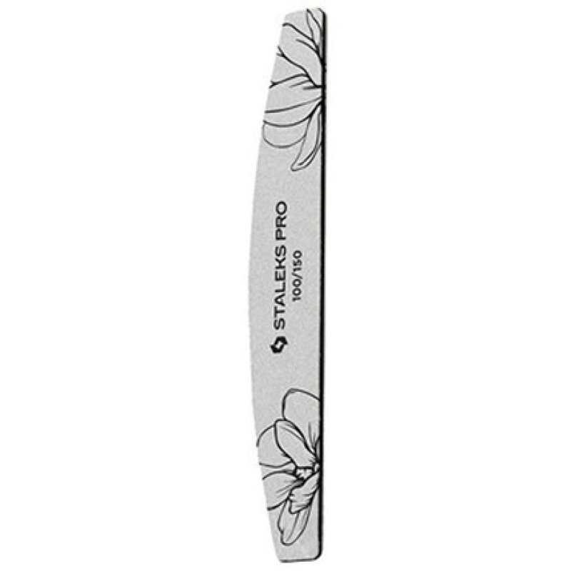 Staleks Expert 40 Crescent Mineral Nail File 100/150 Grit - Pack of 25