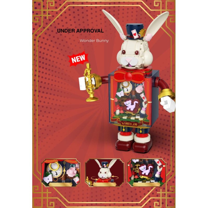 POP SERIES - Kit de Construction - Lapin merveilleux - 500pc