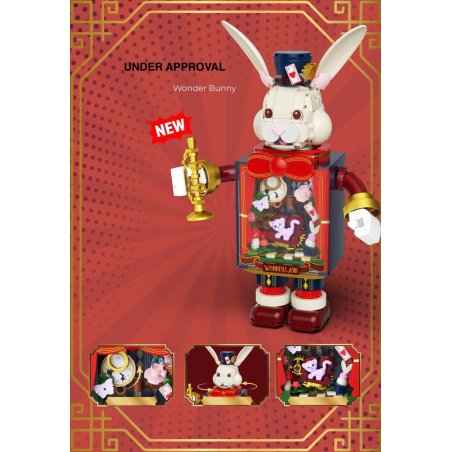 POP SERIES - Kit de Construction - Lapin merveilleux - 500pc