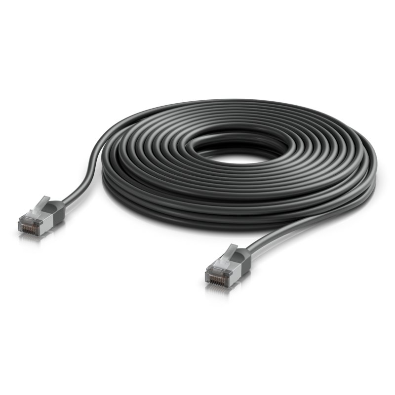 Ubiquiti UACC-Cable-Patch-Outdoor-C6A-12M-BK networking cable Black Cat6a F/UTP (FTP)