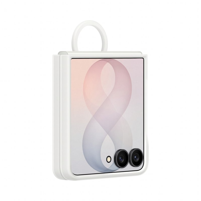 Samsung Silicone Ring Magnet Case für Galaxy Flip8 white