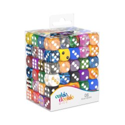 Oakie Doakie Dice D6 Dice Retail Pack 16 mm Mixed (120)