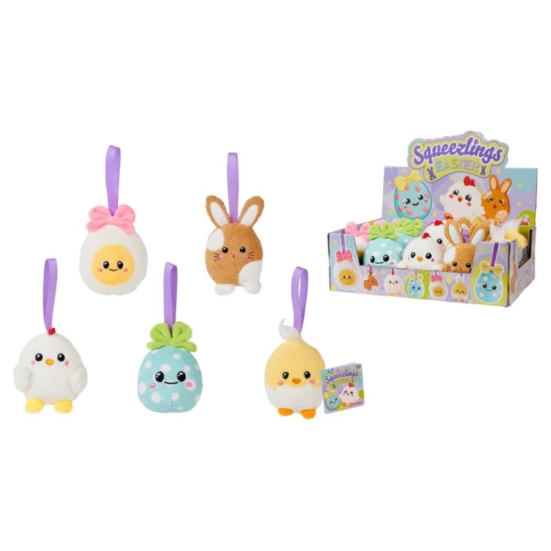 Squeezlings Plush Figure 5-Pack Display (20)