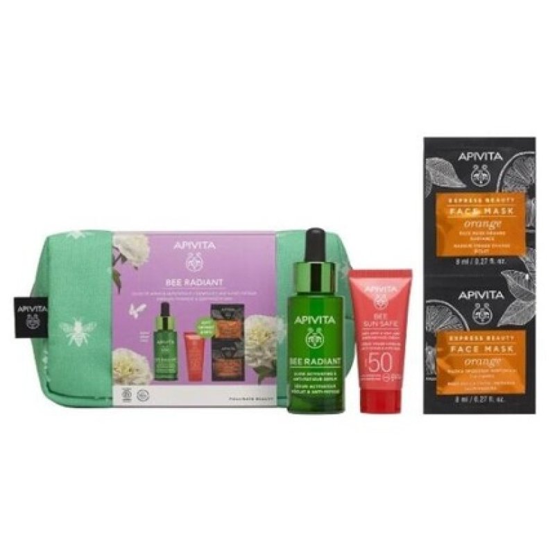 Apivita Bee Radiant Chest Set 4 Pieces 30ml