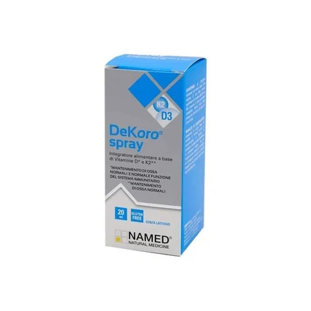 Named Dekoro Spray Dietary Supplement Vitamins D E K 20 Milliliters