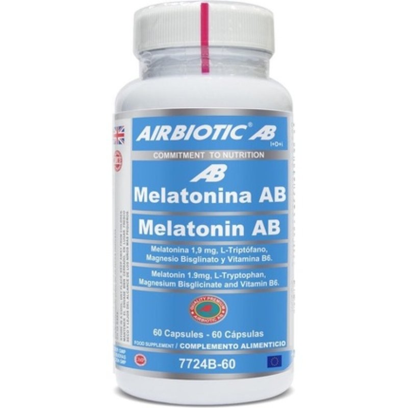 Airbiotic Melatonin Sleep Support 1.9mg 60 Capsules