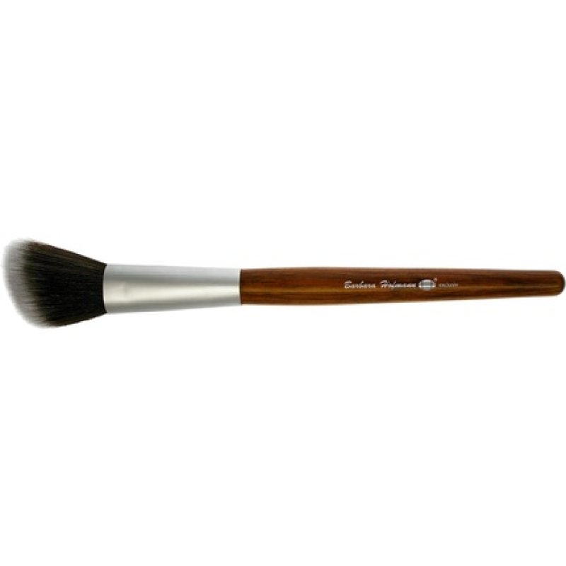 Redwood Sloping Blusher Brush with High-Tech Hair Textured Brown Wooden Handle