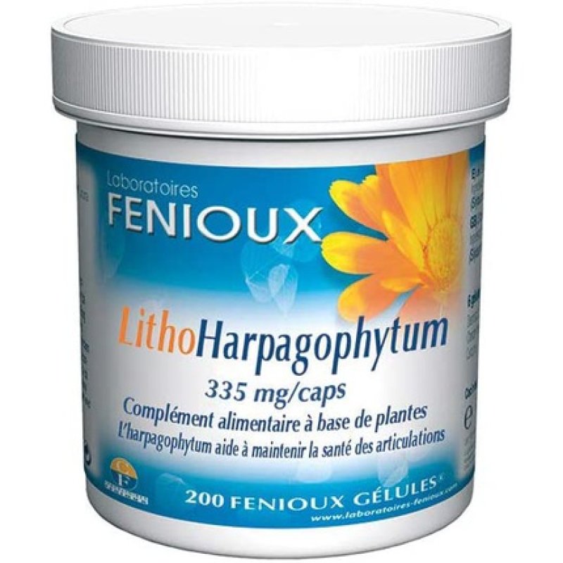 Nutricosmetics - Fenioux Litho Harpagofito 335g 200 Caps