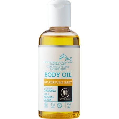 Urtekram No Perfume Organic Baby Body Oil Gentle Care 100ml