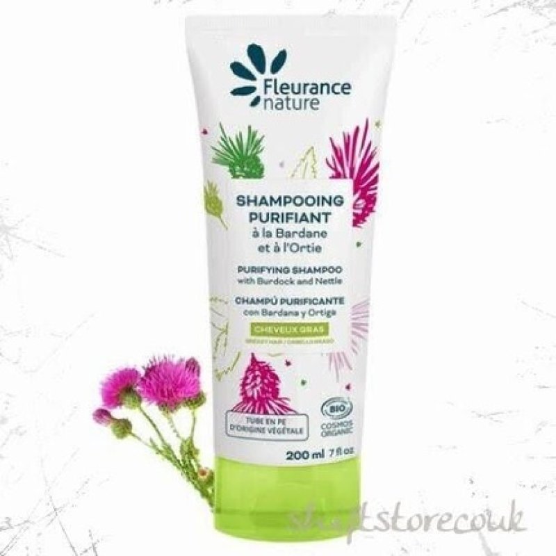 Fleurance Nature Burdock and Nettle Organic Purifying Vegan Shampoo 200ml