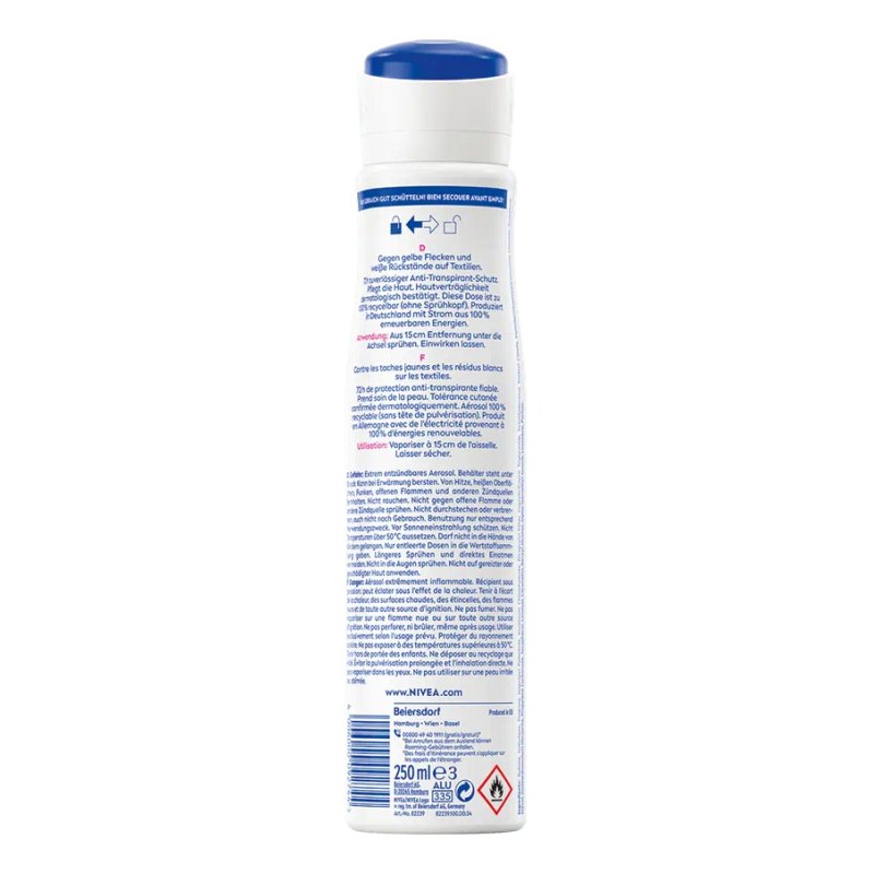 NIVEA Black & White Femmes Déodorant spray 250 ml 1 pièce(s)