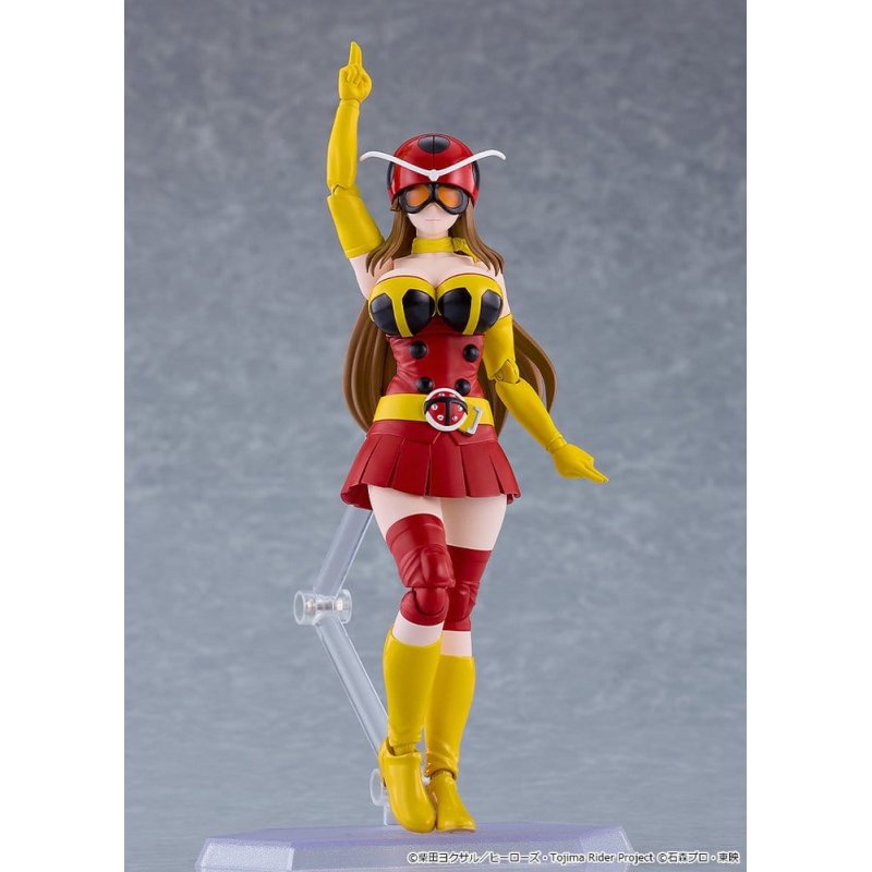 Tojima Wants to Be a Kamen Rider Figma Action Figure Yuriko Okada (Electro-Wave Human Tackle Ver.) 14 cm