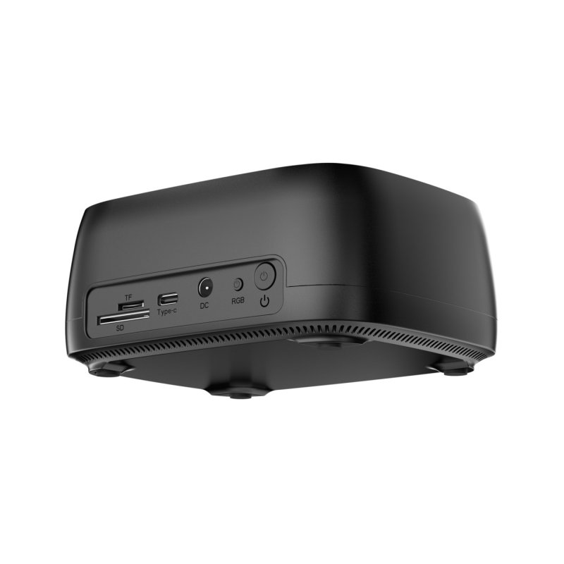 Conceptronic DONN36B Dual-bay RGB Hard Drive Docking Station, for 2.5/3.5-Inch HDD SSD, 2 x USB A, SD/TF Card Reader,