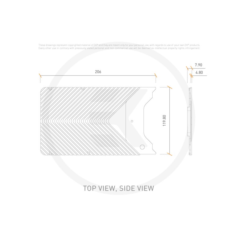EK Water Blocks Quantum Vector FE RTX 3090 Ti Backplate