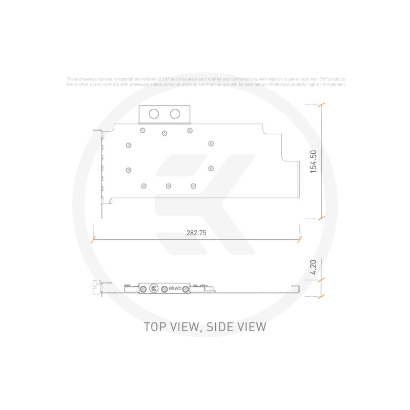EK Water Blocks EK-Pro GPU WB WX9100 - Ni Inox