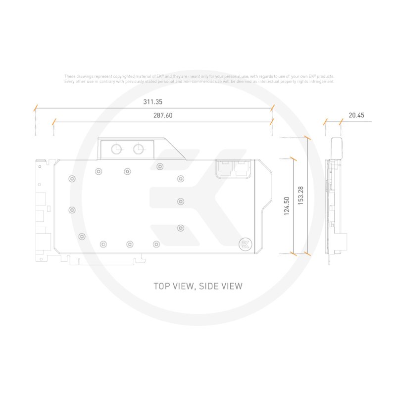 EK Water Blocks EK-Quantum Vector FTW3 RTX 2080 D-RGB - Nickel Acetal