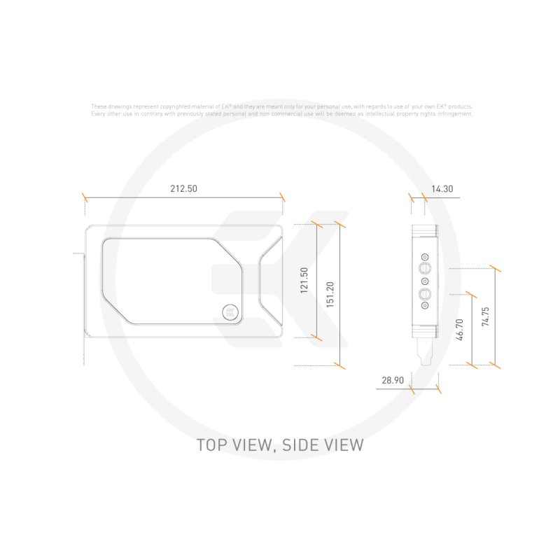 EK Water Blocks 3831109896877 pièce et accessoire pour systèmes de refroidissement d'ordinateurs Bloc d'eau