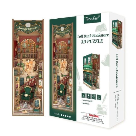 BOOK NOOK KIT - DIY- Librairie de la rive gauche - 347pcs LED Light