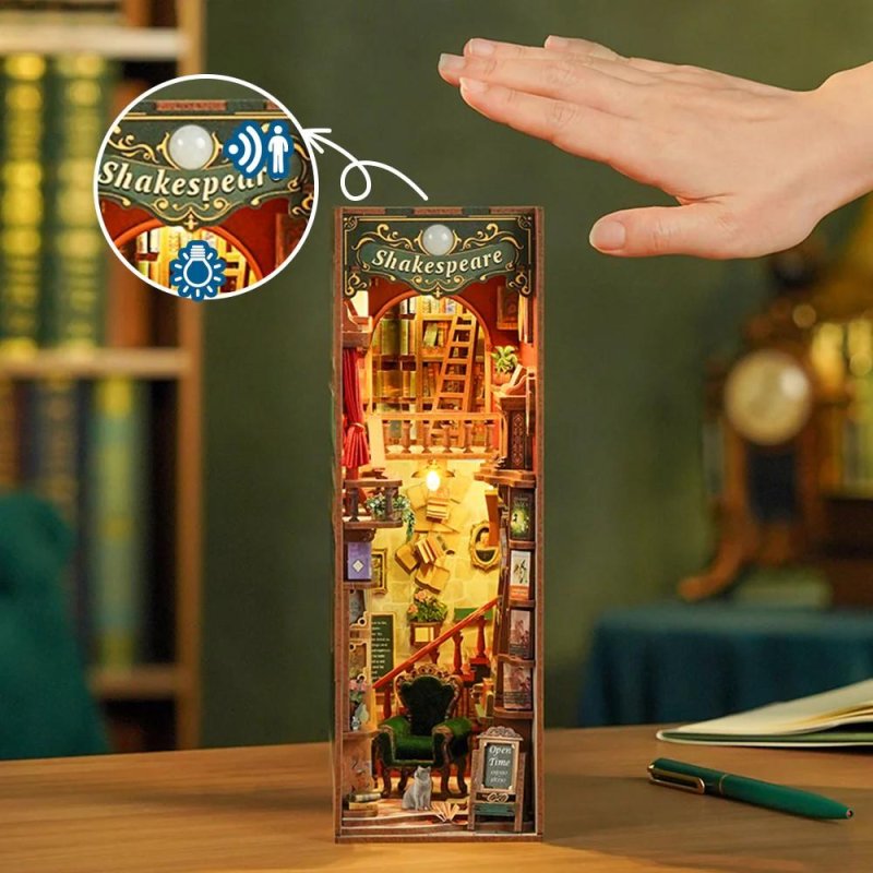 BOOK NOOK KIT - DIY- Librairie de la rive gauche - 347pcs LED Light