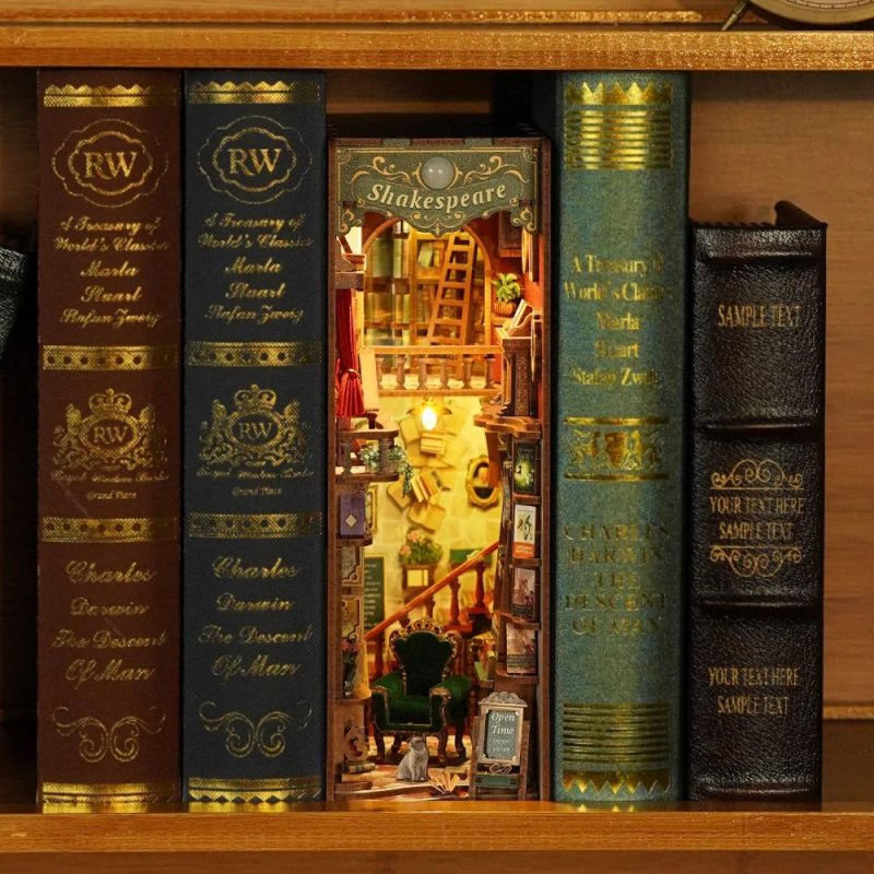 BOOK NOOK KIT - DIY- Librairie de la rive gauche - 347pcs LED Light