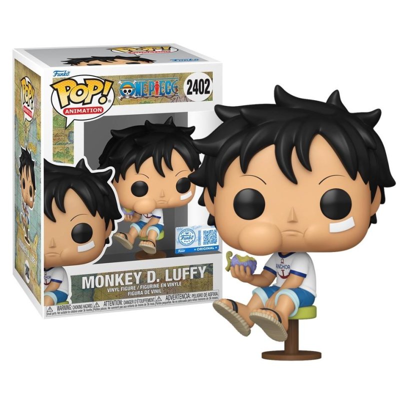 ONE PIECE - POP Animation N° 2402 - Luffy enfant mangeant fruit demon