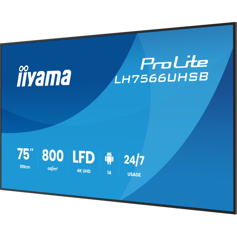 75" 3840x2160 UHD VA VESA Mount 800x800