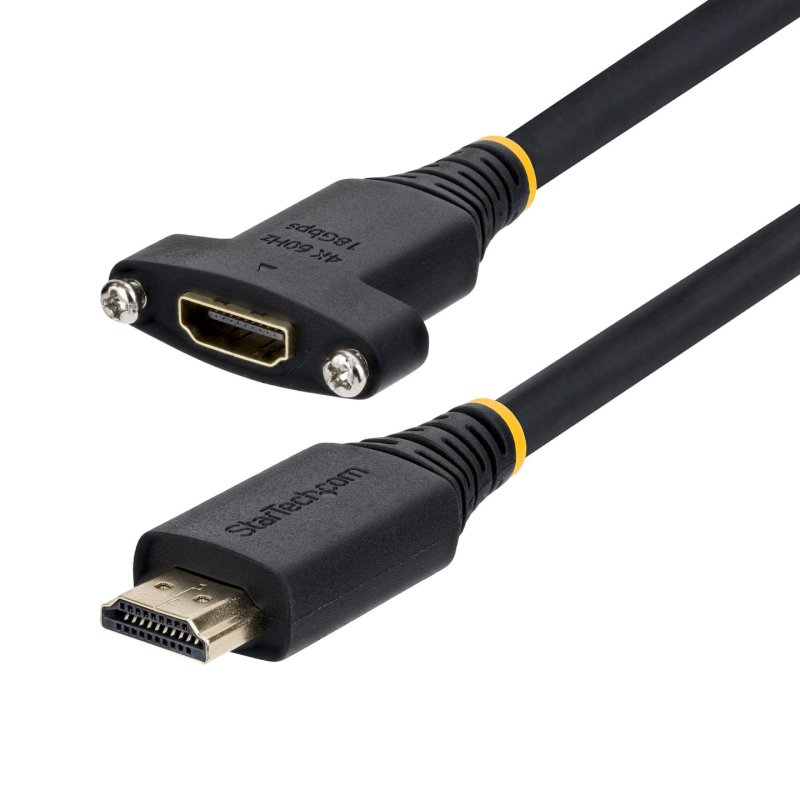 PANEL MOUNT HDMI CABLE 4K 60HZ HDMI MALE TO FEMALE EXTENSION CA